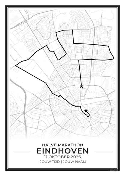 route ASML halve marathon Eindhoven 2026 poster