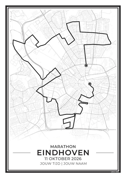 route ASML marathon Eindhoven 2026 poster
