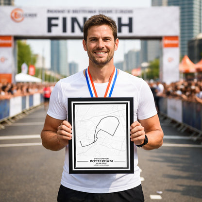 Hardloopposter van de 1/4 Marathon van Rotterdam
