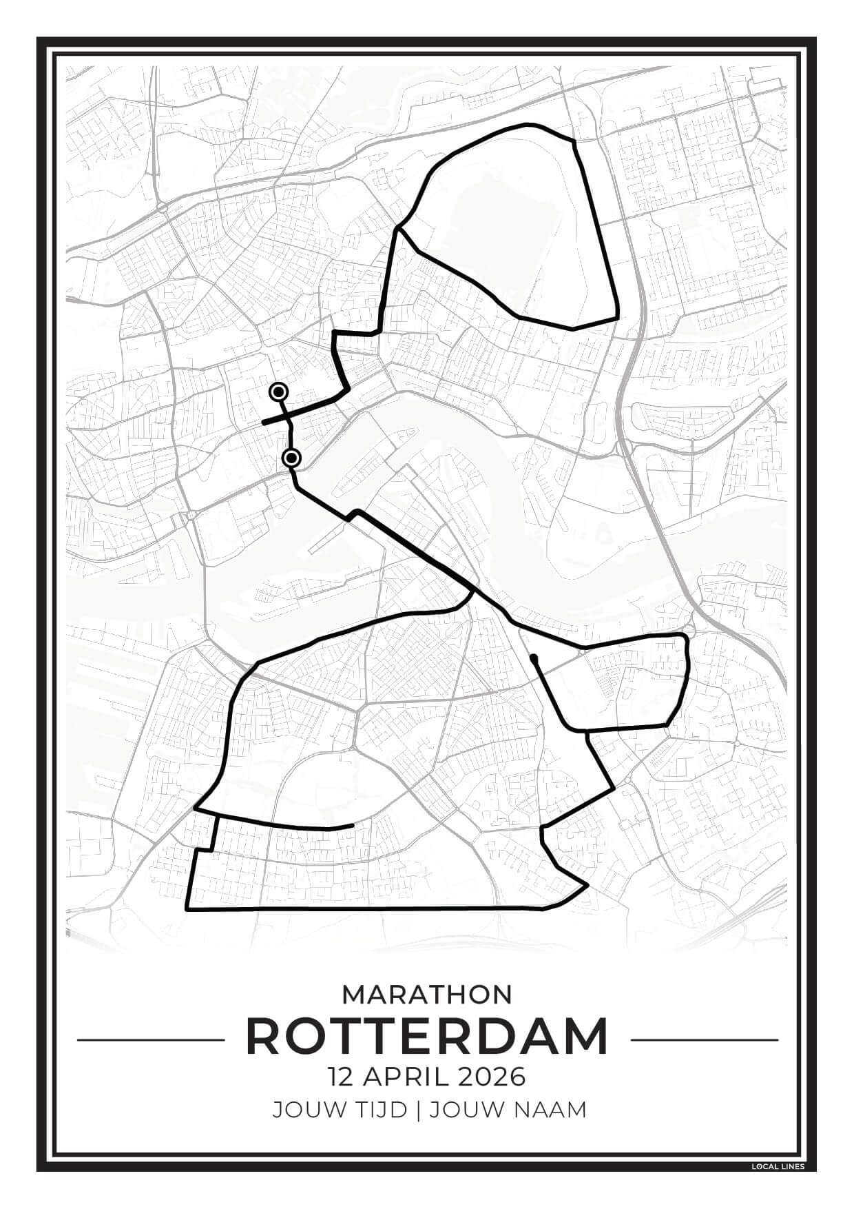 marathon poster Rotterdam 2026