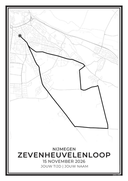 Route zevenheuvelenloop 2026 hardloopposter