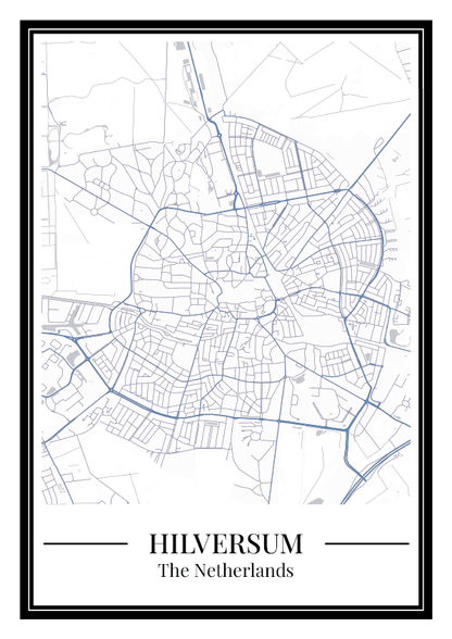 Hilversum - Poster Slate Blue