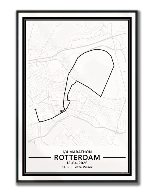 Kwart Marathon Rotterdam Hardloopposter