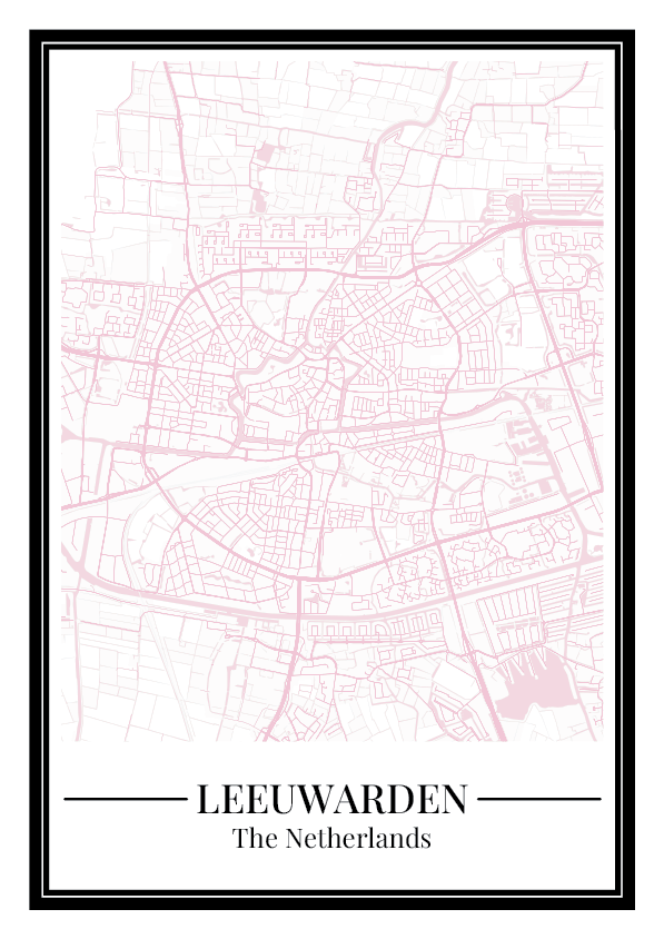 Leeuwarden - Poster Blush Pink