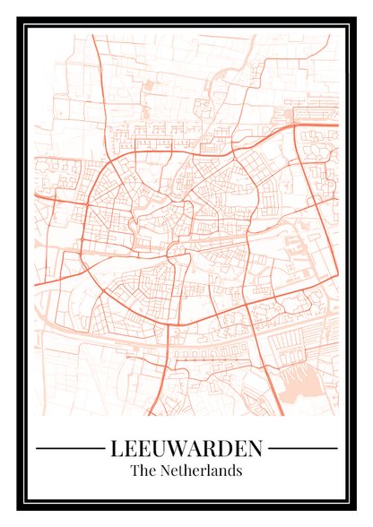 Leeuwarden - Poster Warm Peach