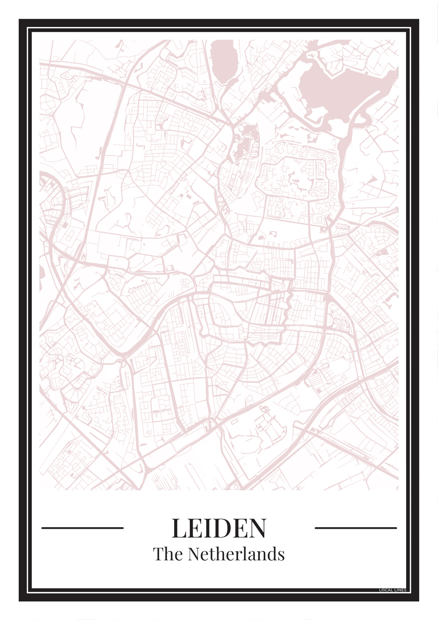 Leiden - Poster Blush Pink