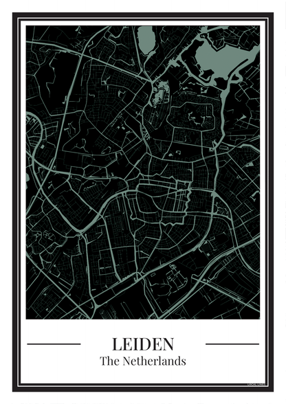 Leiden - Poster Soft Teal