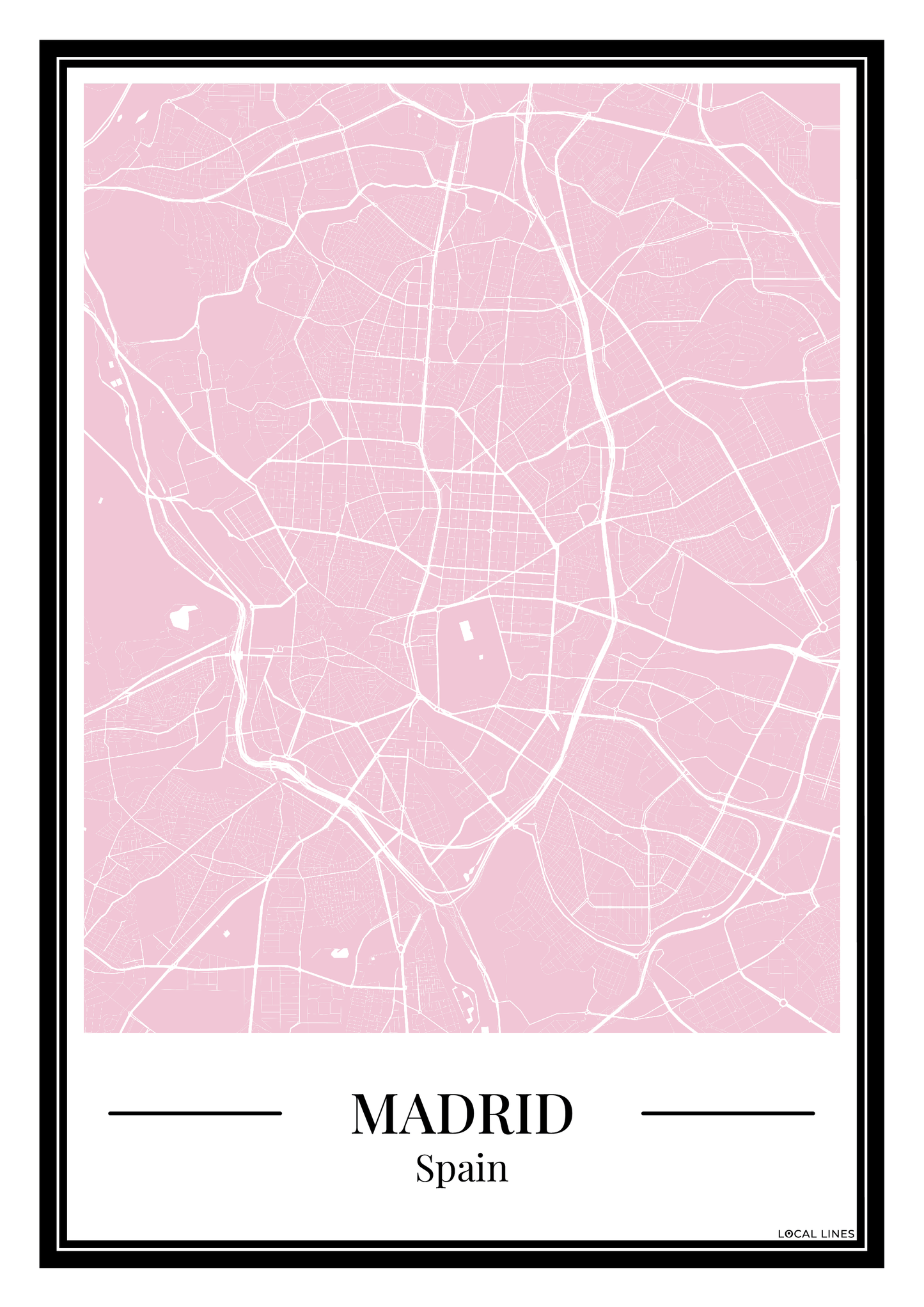 Madrid - Poster Blush Pink