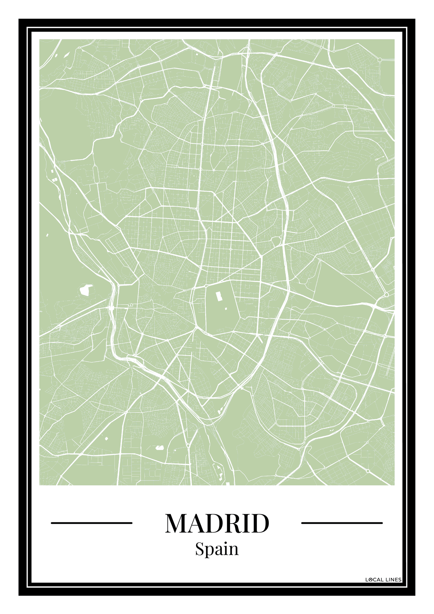 Madrid - Poster Sage Green
