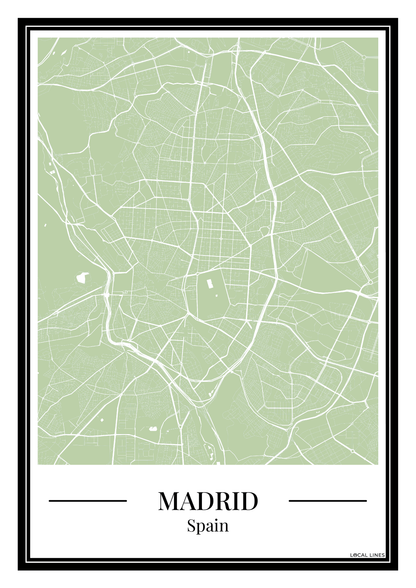 Madrid - Poster Sage Green