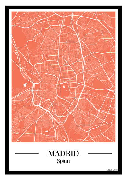 Madrid - Poster Warm Peach