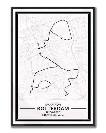 Marathon Rotterdam 2026 hardloopposter