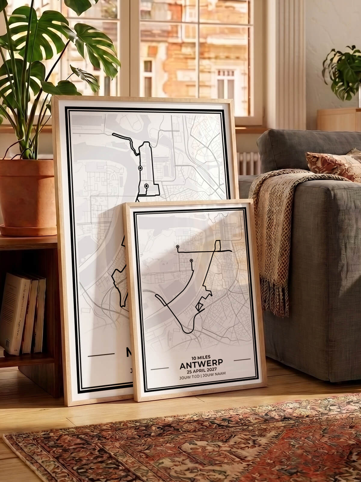 Marathon en 10 Miles Antwerpen posters in interieur algemeen