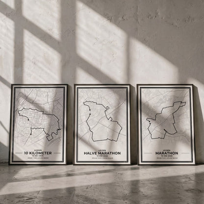 Routeposters Leiden als Cadeau voor hardlopers