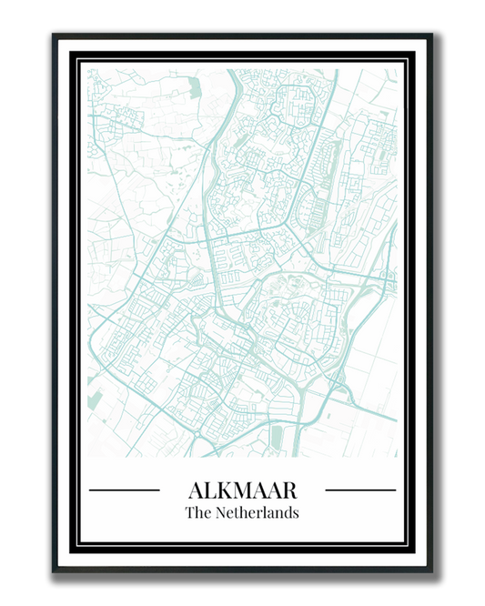 Alkmaar - Poster Aqua Blue