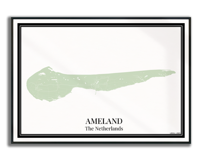 Ameland - Poster Sage Green