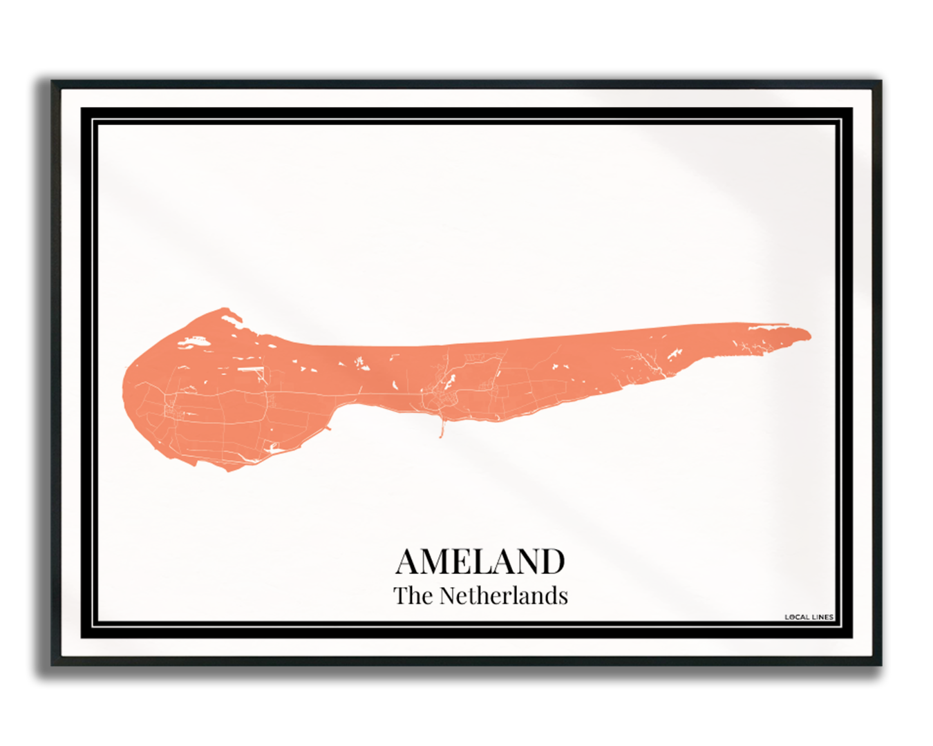 Ameland - Poster Warm Peach