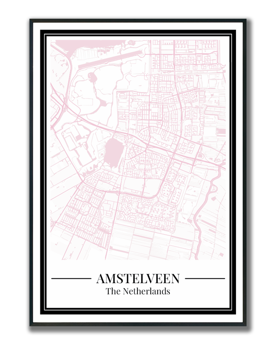 Amstelveen - Poster Blush Pink