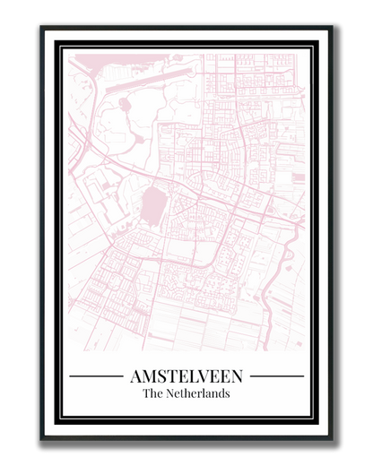 Amstelveen - Poster Blush Pink