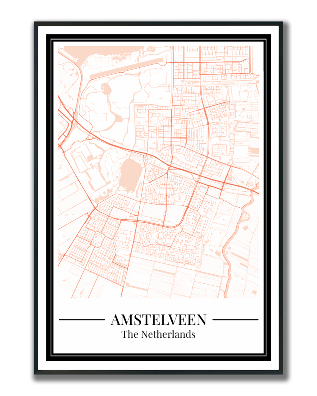 Amstelveen - Poster Warm Peach