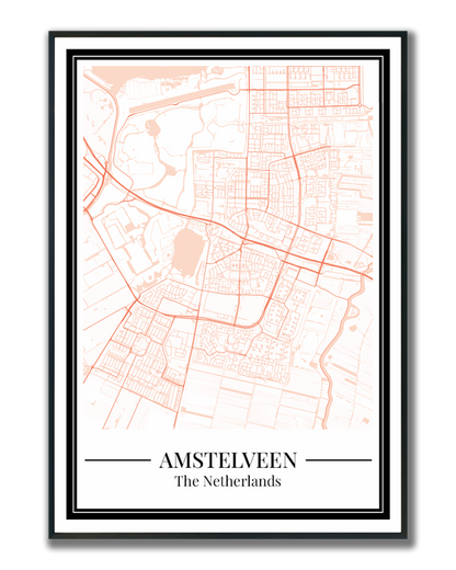 Amstelveen - Poster Warm Peach
