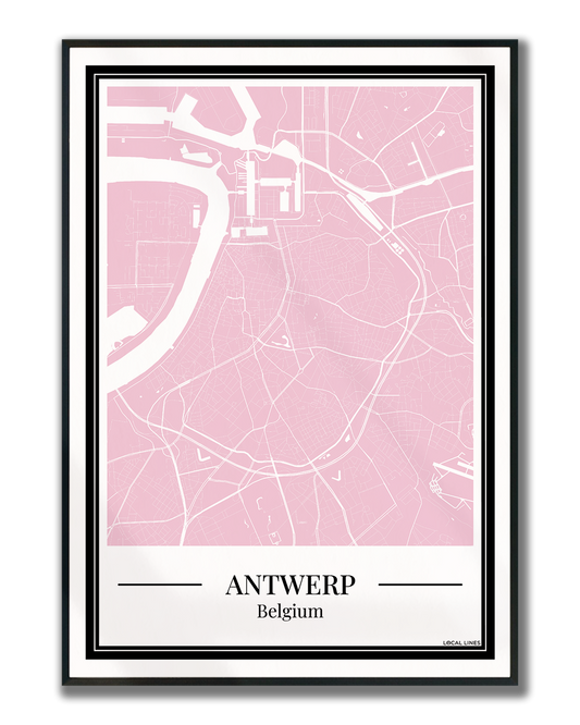 Antwerp - Poster Blush Pink