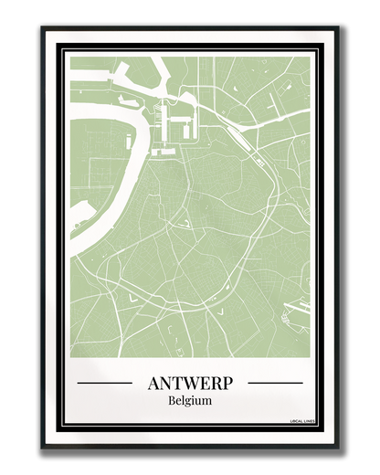 Antwerp - Poster Sage Green