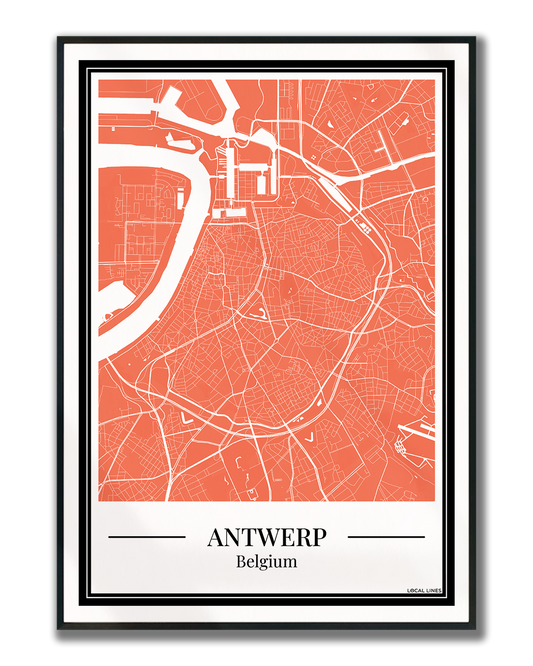 Antwerp - Poster Warm Peach