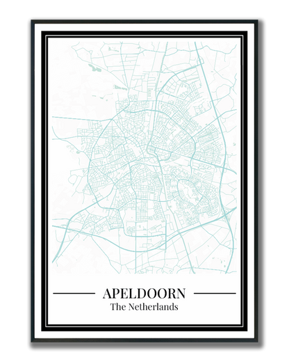 Apeldoorn - Poster Aqua Blue