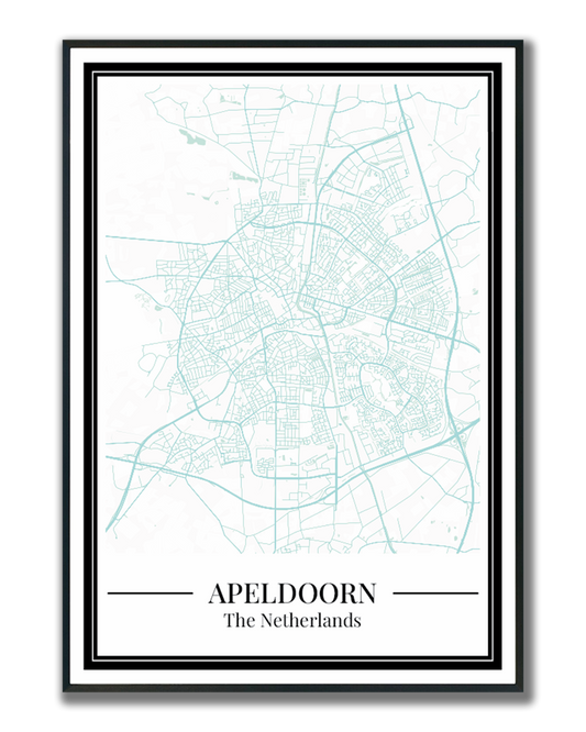 Apeldoorn - Poster Aqua Blue