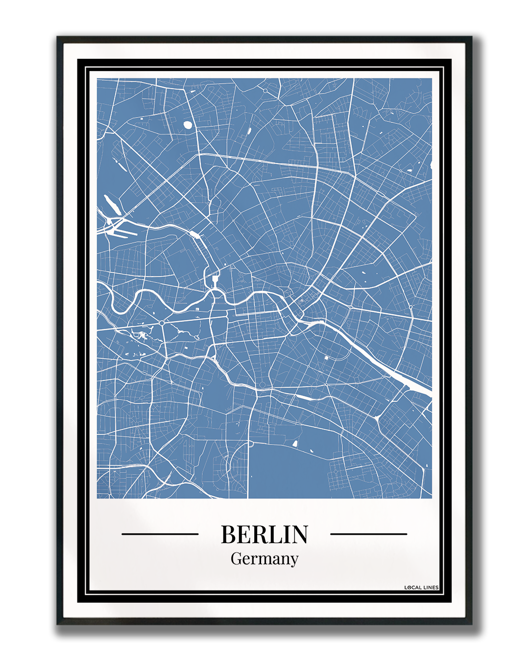 Berlin - Poster Slate Blue