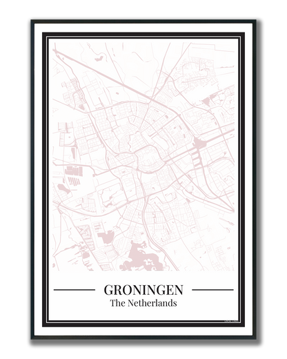 Groningen - Poster Blush Pink