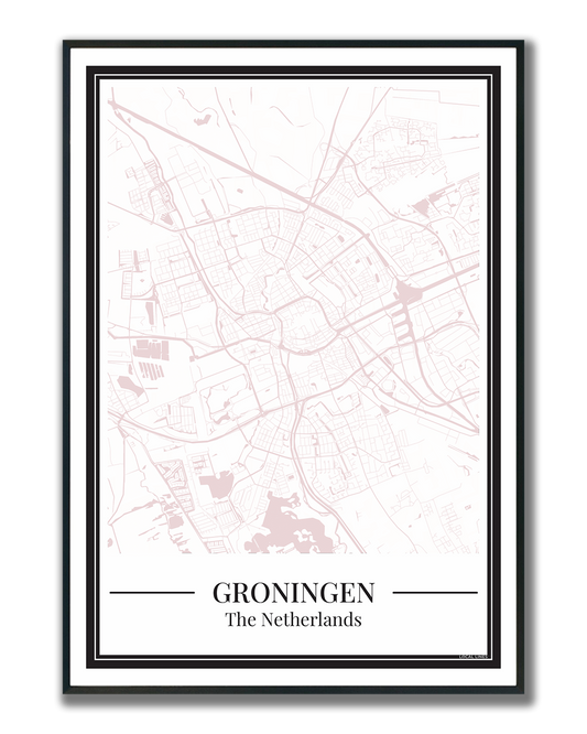 Groningen - Poster Blush Pink