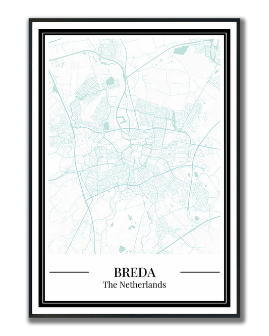 Breda - Poster Aqua Blue
