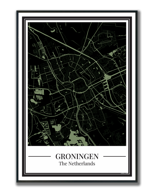 Groningen - Poster Cool Mint