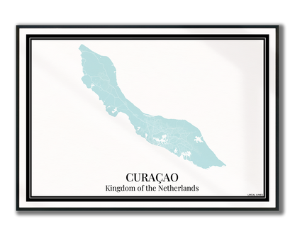 Curaçao - Poster Aqua Blue