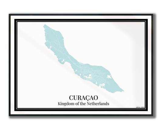 Curaçao - Poster Aqua Blue