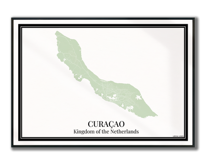 Curaçao - Poster Sage Green