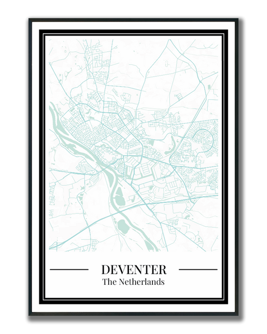 Deventer - Poster Aqua Blue