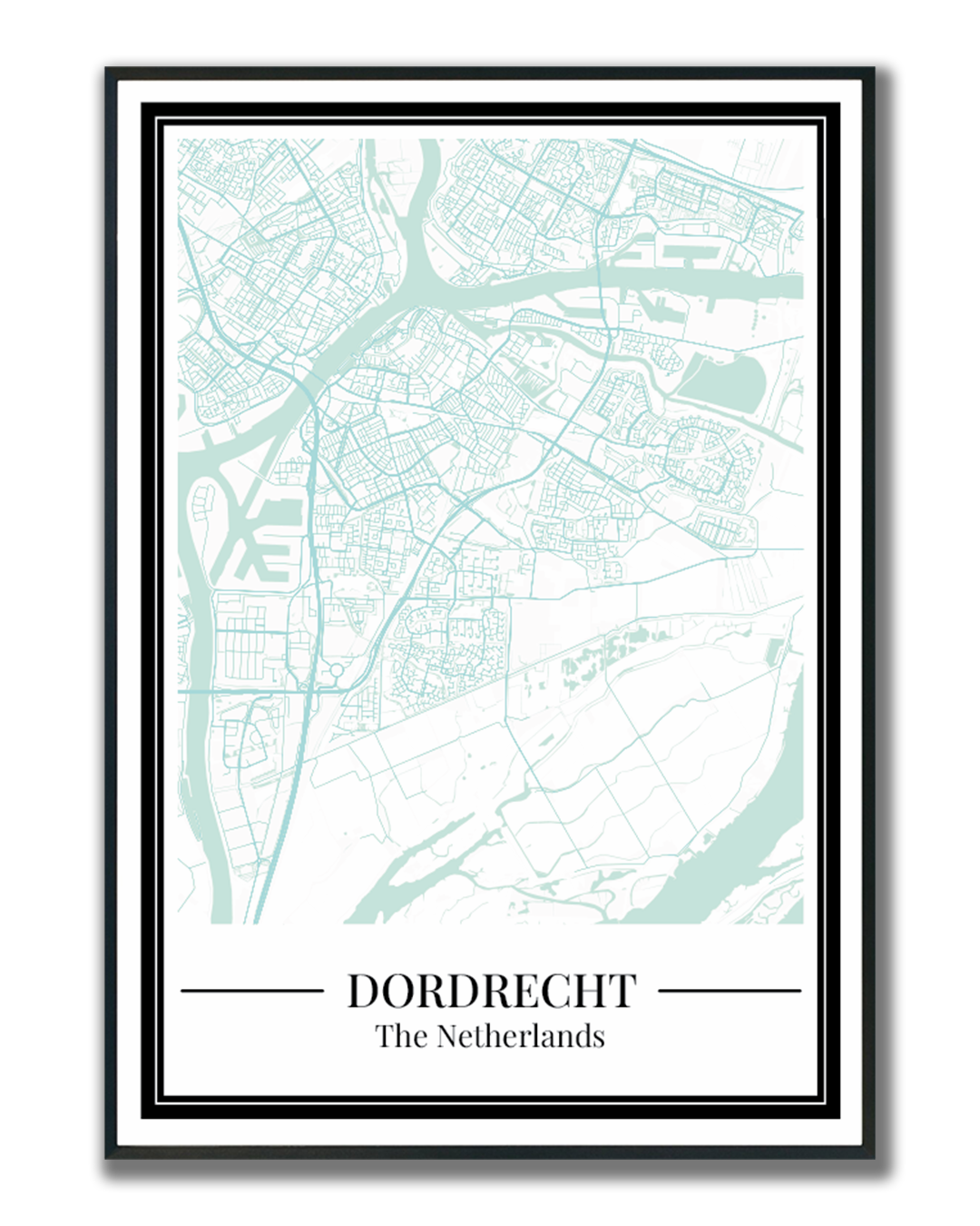 Dordrecht - Poster Aqua Blue