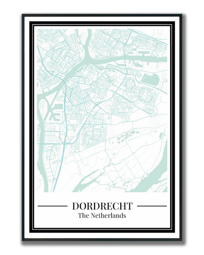 Dordrecht - Poster Aqua Blue