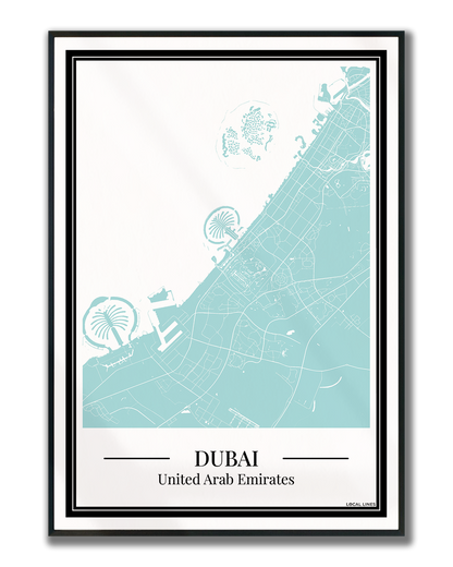 Dubai - Poster Aqua Blue