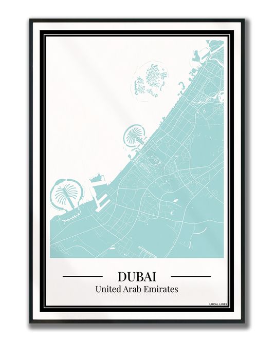 Dubai - Poster Aqua Blue