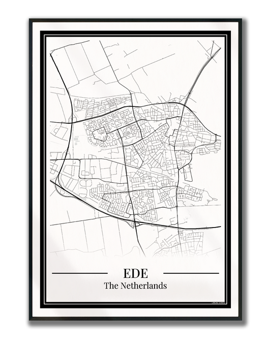 Ede — Minimalistische stadskaart poster