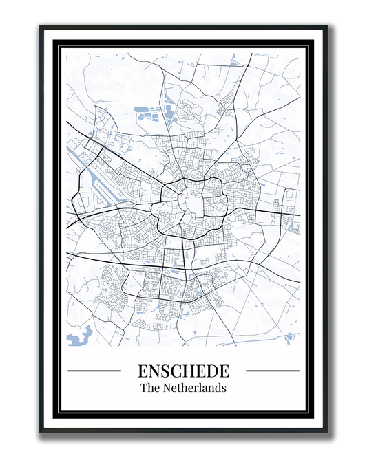 Enschede - Poster Slate Blue
