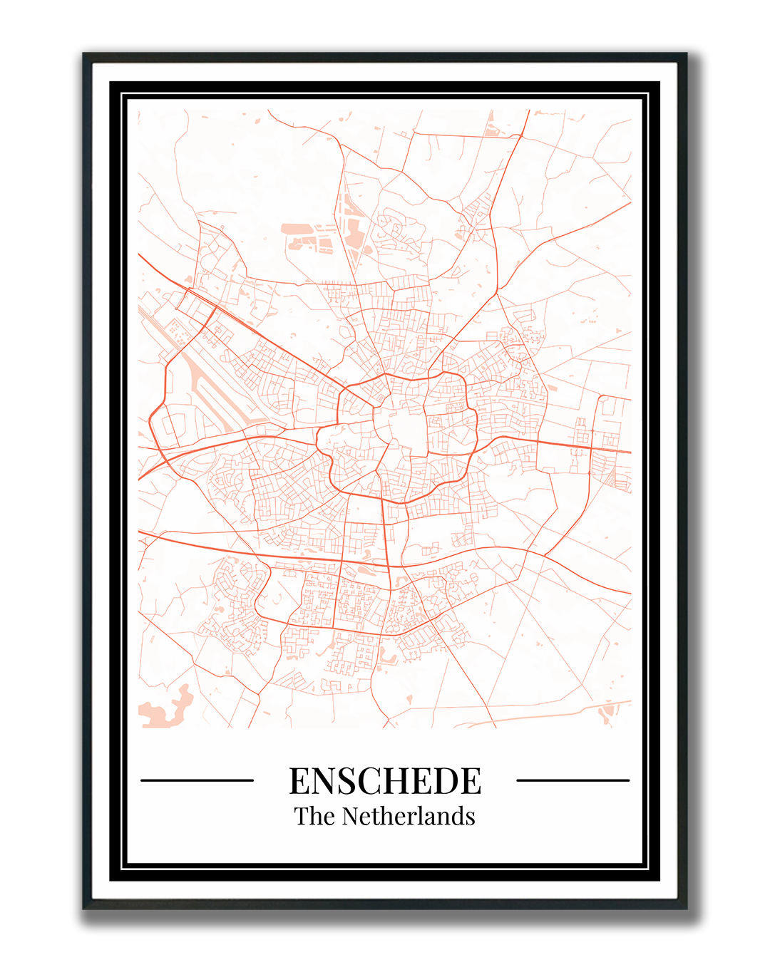 Enschede - Poster Warm Peach