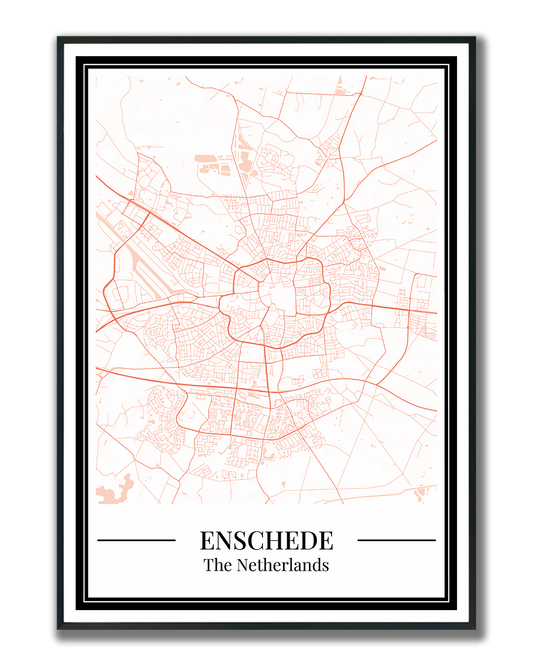 Enschede - Poster Warm Peach