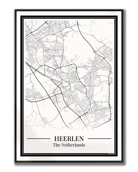 Heerlen — Minimalistische stadskaart poster