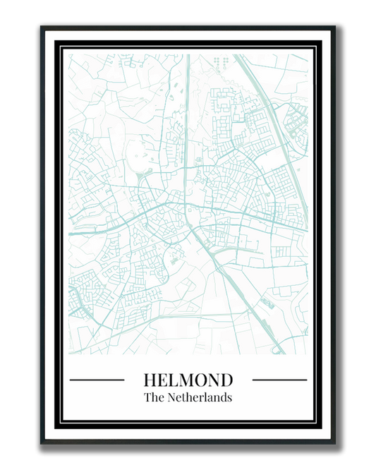 Helmond - Poster Aqua Blue