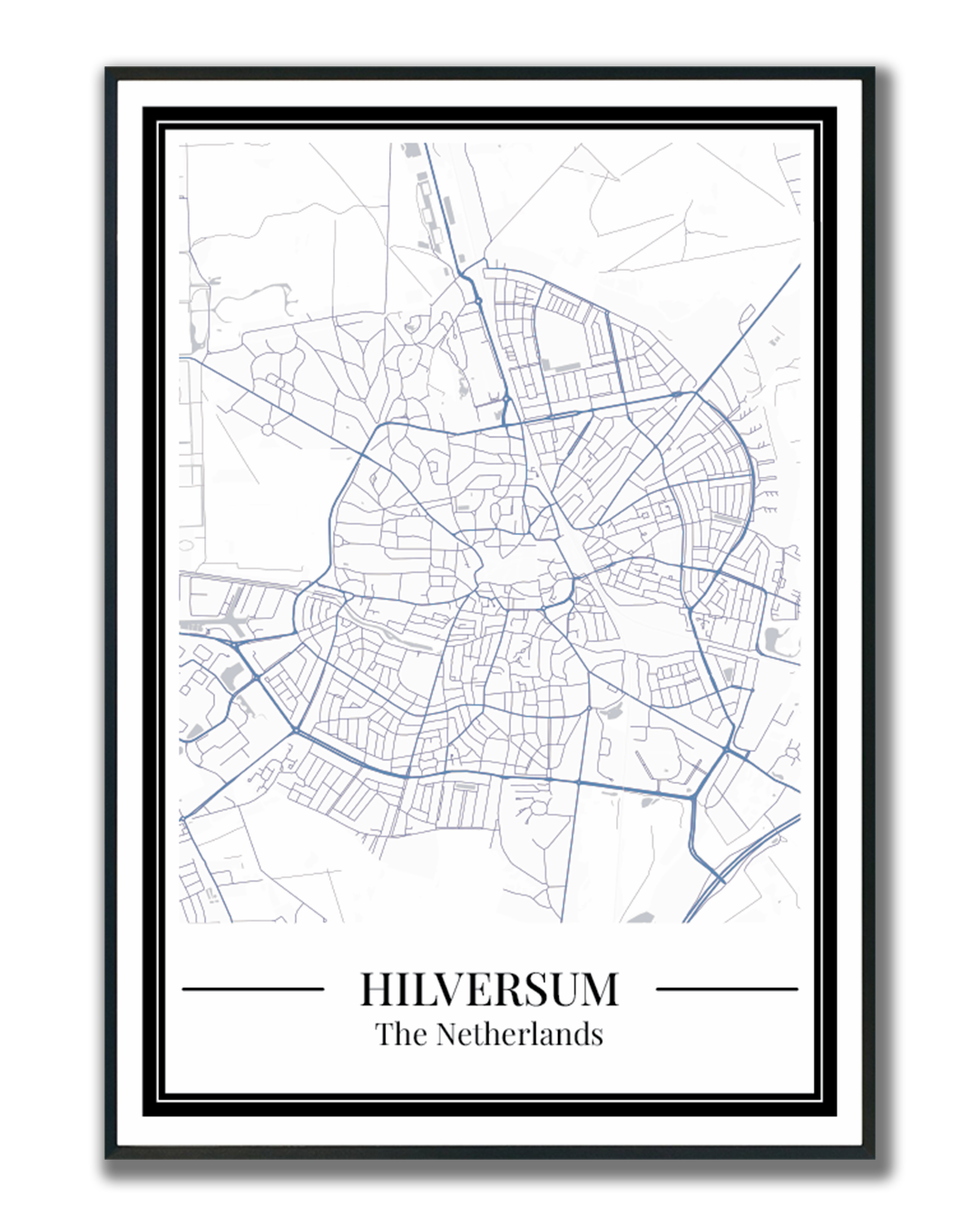 Hilversum - Poster Slate Blue